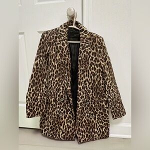 Zara Women's Leopard Print Blazer